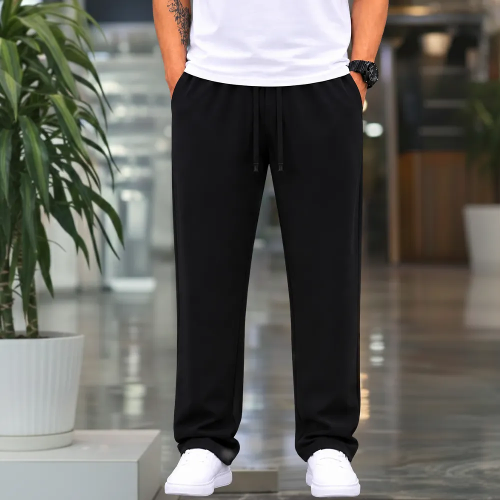 1 Pieces Premium Quality Comfort Style Trousers – Black